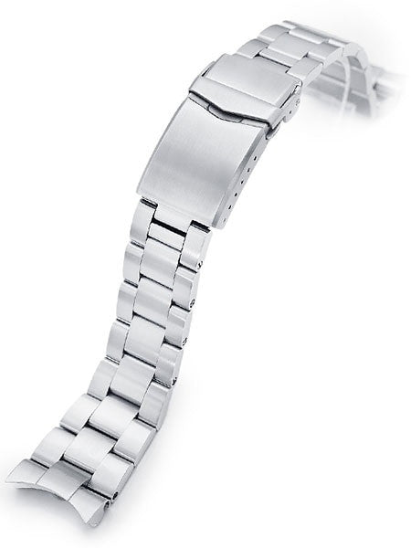 Strapcode 22mm Super-O "Boyer" watch band for Orient Kamasu #SS221820B115