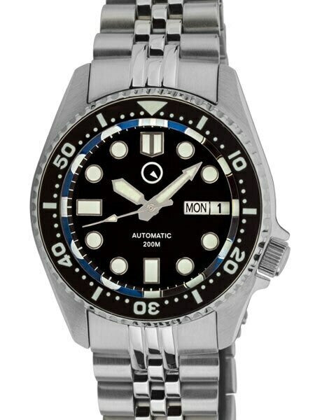 Scratch and Dent - Islander 38mm Automatic Dive Watch with an AR Sapphire Crystal, and Luminous Ceramic Bezel Insert #ISL-05