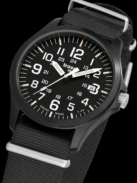 Traser Officer Pro Black PVD Steel Case Watch with a Sapphire Crystal #103350