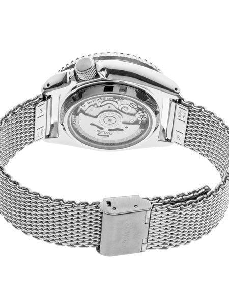 Seiko 5 Sports 24-Jewel Automatic Watch with Blue Dial and Mesh Bracelet #SRPD71