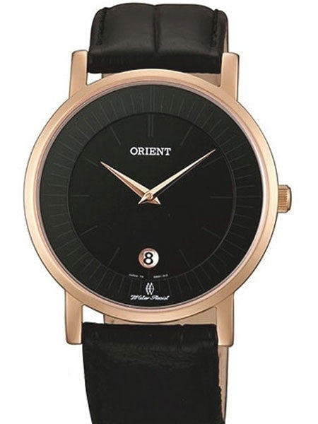 Orient Class Quartz Dress Watch with Sapphire Crystal and Rose Goldtone Case  #GW0100BB