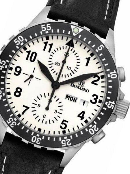 Damasko Swiss Valjoux 7750 Chronograph with Lume Dial and 60 Minute Dive Bezel #DC67