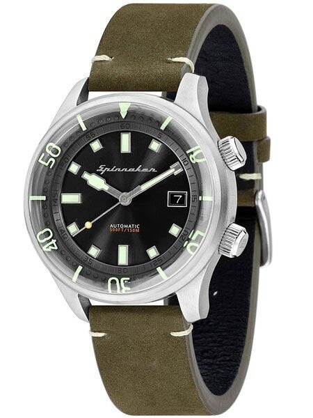 Spinnaker Bradner 42m Vintage-Style Automatic Sport Watch with a Luminous Bezel #SP-5057-02