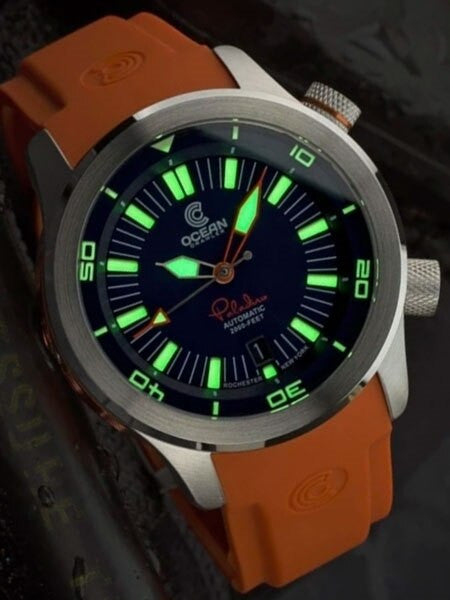 Ocean Crawler 600-Meter Paladino WaveMaker Swiss Automatic Dive Watch with Inner Rotating Bezel #1334
