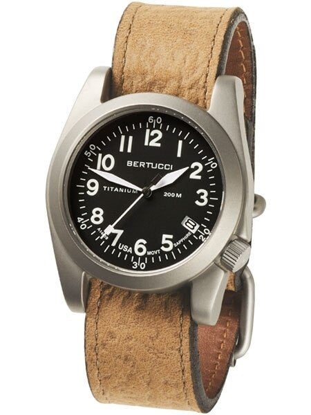 Bertucci  A-11T Americana Titanium Watch with Coyote Survivalâ¢ leather band #13332