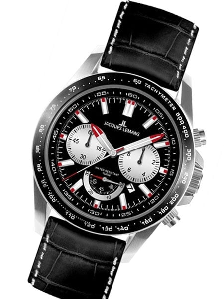 Jacques Lemans Liverpool 48MM Chronograph with Additional Nylon Strap #1-1756A