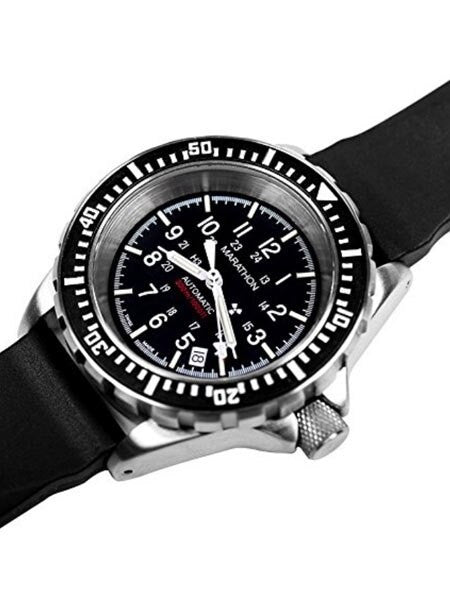 Marathon Swiss Made, GSAR Automatic Military Divers Watch #WW194006NGM Side View