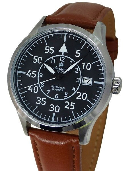 Aeromatic 1912 Beobachter Aviator Automatic Watch with Date Window