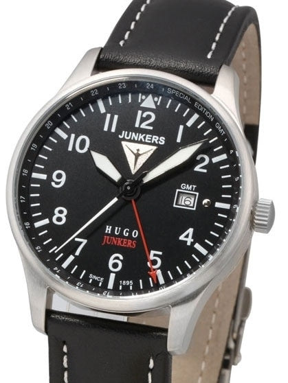 SCRATCH AND DENT - Junkers 150 Years Hugo Junkers Anniversary 40mm GMT Watch #6644-2-SND