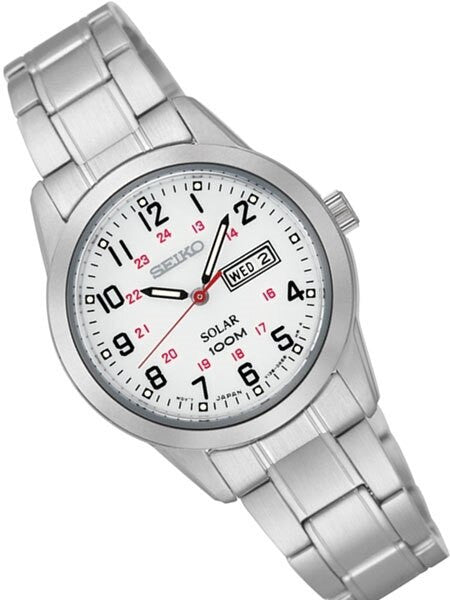 Scratch and Dent - Seiko Women's Solar Sport Watch with both 12-Hour and 24-Hour markers #SUT167-SND1