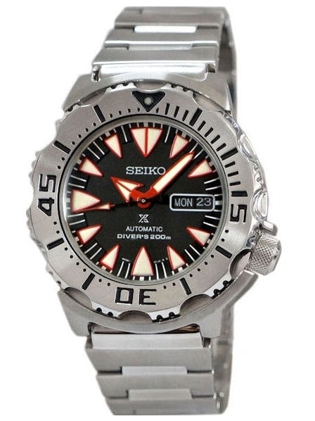 Seiko 2nd Generation Black-Red Monster with new 24-Jewel Automatic Movement #SRP313K2