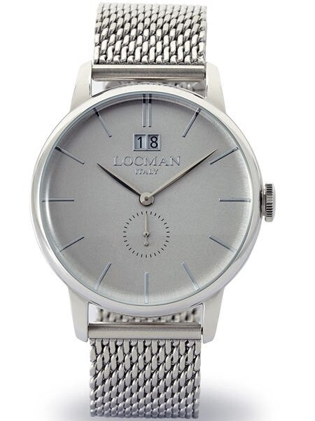 Locman 1960's Collection Big Date Quartz Dress Watch with 41mm Case #0252V06-00AGNKB0