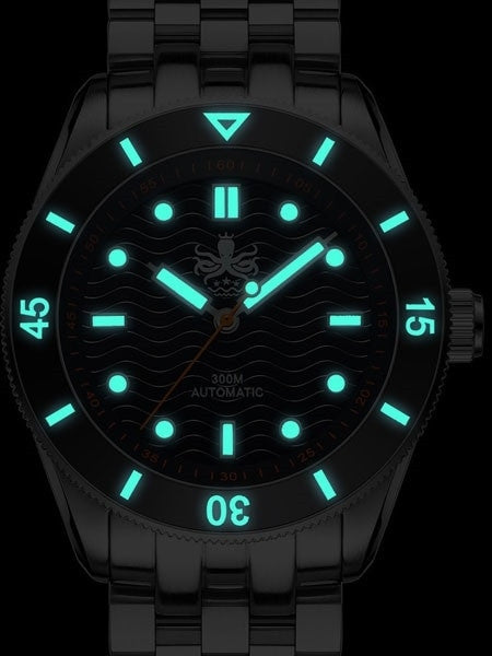 PHOIBOS Wave Master 300-Meter Automatic Dive Watch with AR Sapphire Crystal #PY010C