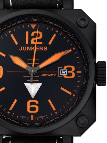 Junkers Horizon Miyota Automatic Airplane Cockpit-Style Watch #6752-5