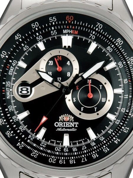 Orient Automatic Speedster Watch with Day and Date, 24-Hour Sub-Dial #ET0M001B