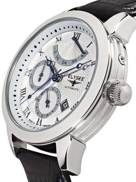 Elysee Talos Miyota 9100 Automatic with Power Reserve Indicator and 24-Hr Sub-Dial #17008