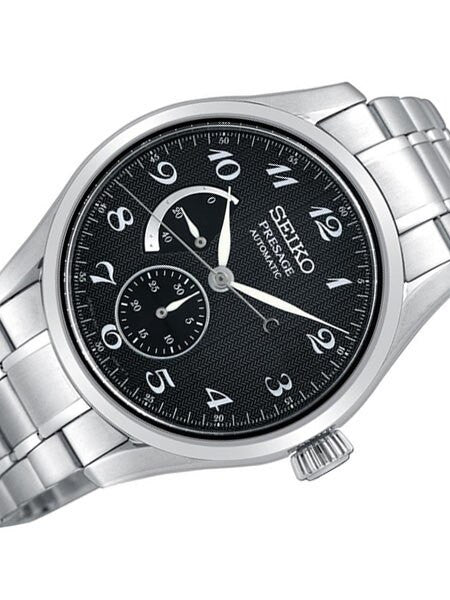 Seiko Presage 29-Jewel Automatic Dress Watch with Power Reserve, and Sapphire Crystal #SPB061J1