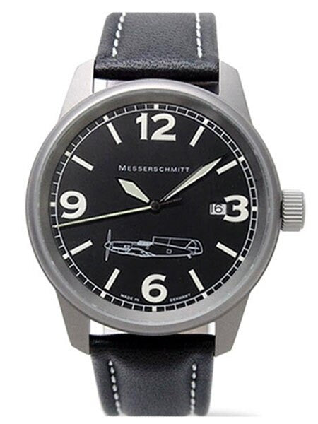 Messerschmitt 41mm Light Weight Titanium Case Pilot's Watch #ME109M