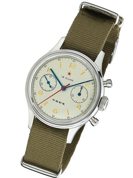 Seagull 1963 Hand Wind Mechanical Chronograph with Acrylic Crystal #6345A-2901