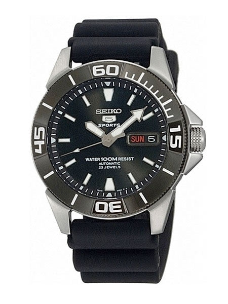 Seiko 40mm Sports 5, 23-Jewel Automatic Watch with Day and Date Window #SNZE19K1