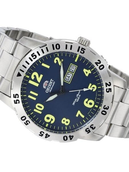 New! Orient Orca Blue Dial 21-Jewel Automatic Dive Watch on a Bracelet #FEM7A001D