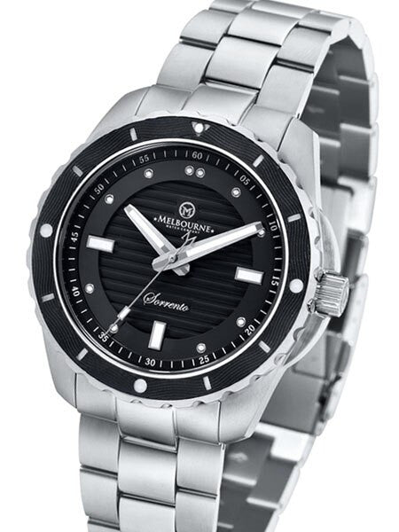 Melbourne Sorrento 200 Meter Automatic Dive Watch with Black Dial, Black Bezel #SO.42.A.3HN.01