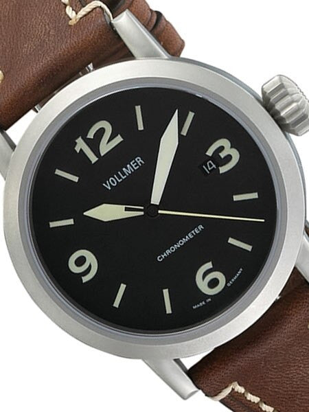 Vollmer V3 44mm Magneto Swiss COSC Certified Chronometer on a Hirsch Liberty Strap