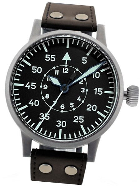 Laco 55mm, Replica Type B Dial Swiss Mechanical Pilot Watch with Sapphire Crystal #861930