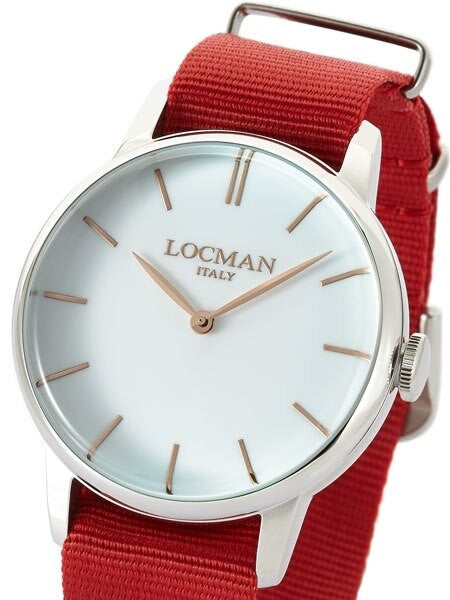 Locman 1960's Collection Sporty Quartz Dress Watch with 41mm Case #0251V08-00WHRGNR