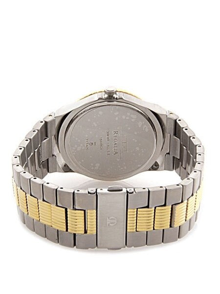 Titan Two-tone Tycoon Quartz Dress Watch with Day, Date and Moonphase #1532BM01
