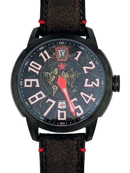 Red Star Jump Hour Automatic Watch AR Sapphire Crystal #8176G-A