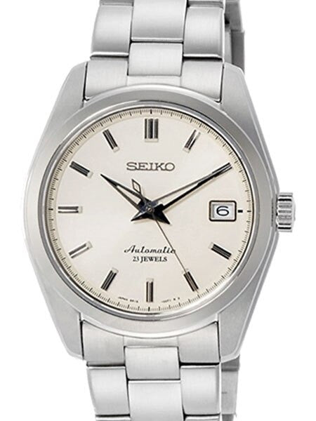 Seiko Cream Dial Automatic Dress Watch with 38mm Case, and Hardlex