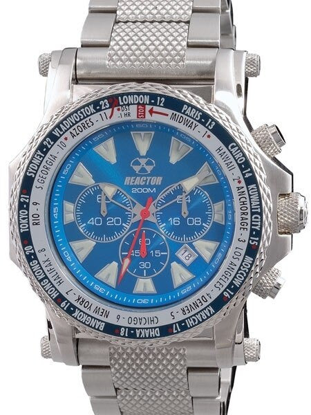 Reactor Proton World Time, Chronograph Watch with Date and SuperLuminova Illumination #91903