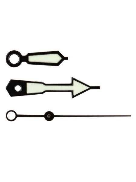 Black SKX-Style Luminous Watch Hands For Seiko SKX007, SKX009, SKX011, SKX173, etc. Watches #H07