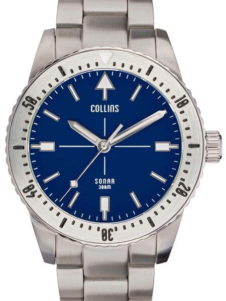 Collins SONAR Swiss Automatic, 300-M Dive Watch with 39.5mm Case and a Sapphire Crystal #CWC03