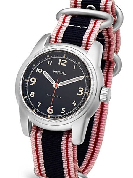 HEMEL Spear Automatic Military-Styled Watch with Bead Blasted Case and Sapphire Crystal #HM4B