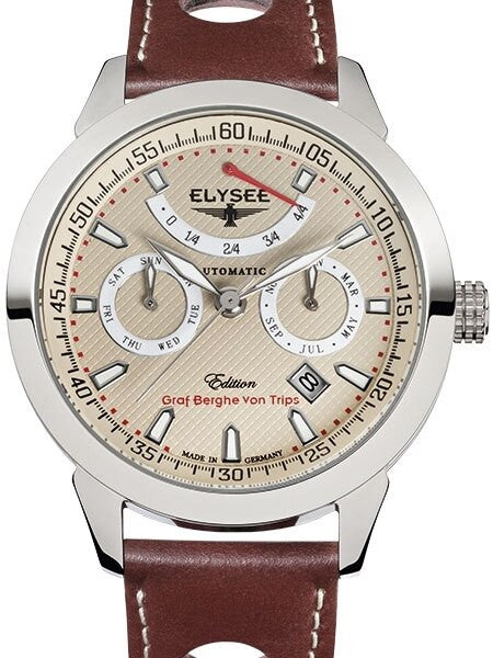 Elysee Taffy I Miyota 9100 Automatic with Power Reserve Indicator and Calendar #17010E