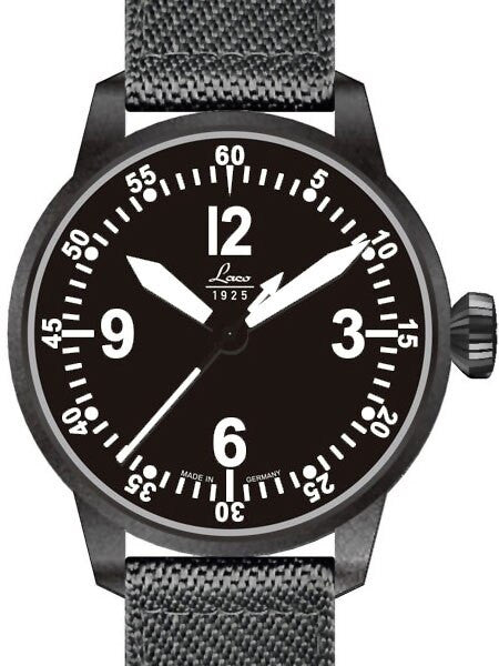 Laco Bell X1 Type A Dial Automatic Pilot Watch with PVD Case and Sapphire Crystal #861907