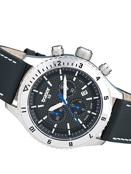 Traser Master Prestige Chronograph Watch with Sapphire Crystal, 12-Hour Totalizer  #105880