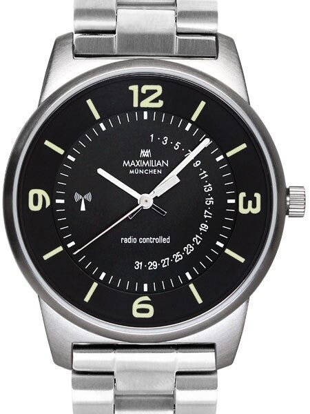 Maximilian Radio Controlled Watch with Push Button Date Display #5010M-2