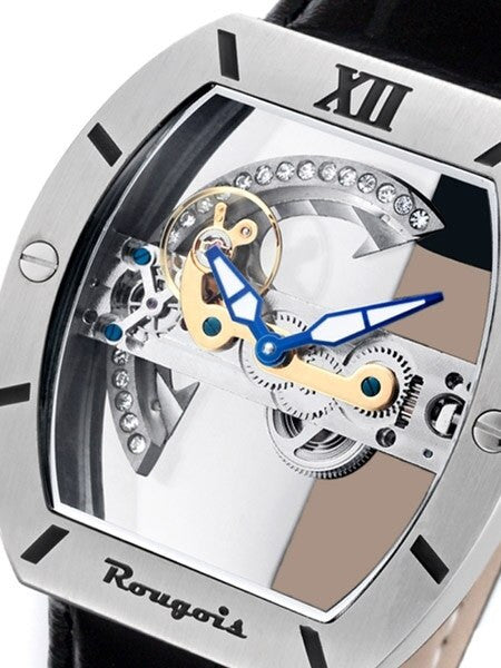 Rougois Bridge Mechanical Automatic Watch w/Blue Hands SK2298M-L