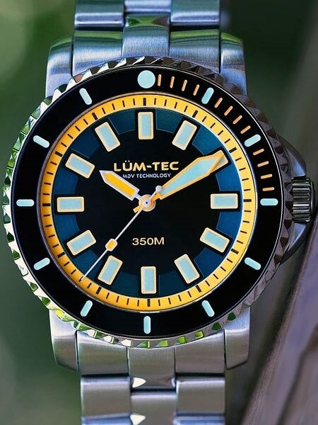 Lum-Tec 43mm Swiss Automatic, Anti-Magnetic 350 meter Dive Watch #350M-3