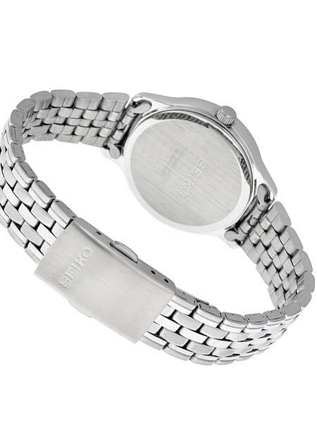 Seiko Women's Quartz Dress Watch with Bracelet and Black Dial #SUR795
