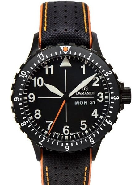 Damasko Swiss ETA Automatic with a Rotating 12-Hour Bezel and Black ion plated SS Case #DA42
