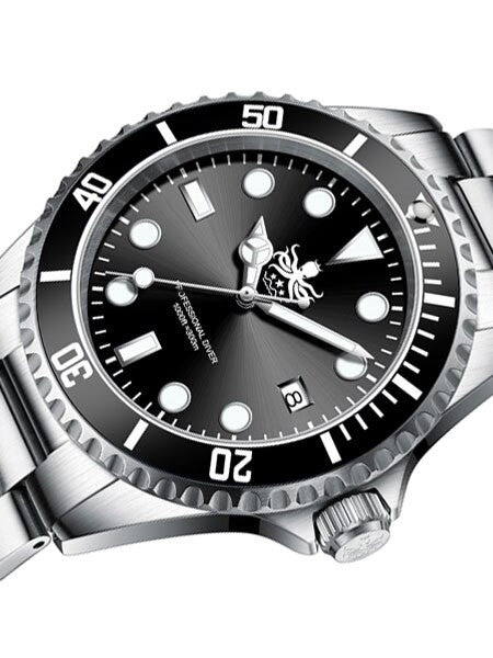PHOIBOS 300-Meter Swiss Quartz Dive Watch with Sapphire Crystal #PX002C