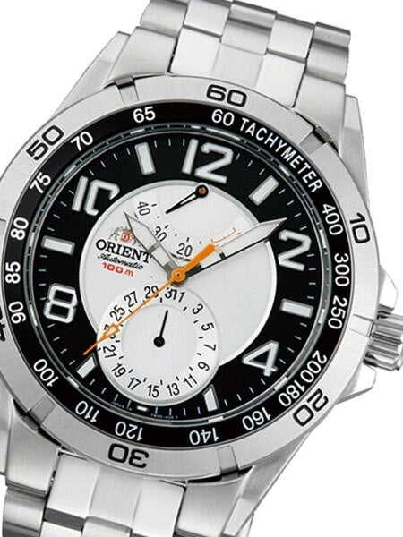 Planet Orient 21-Jewel Automatic with Power Reserve and Stainless Steel Bracelet #FM00001S
