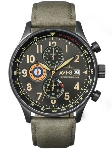 AVI-8 Hawker Hurricane Aviator Chronograph Watch #AV-4011-0E