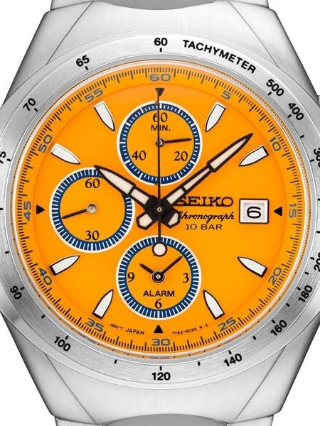 Seiko Macchina Sportiva Edition Quartz Chronograph with 60-Minute Stopwatch and Alarm #SNAF83
