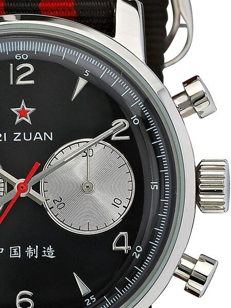 Seagull 1963 Hand Wind Mechanical Chronograph with Black Dial #6488-2901B