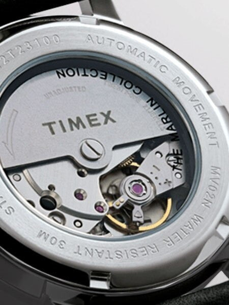 Timex 40mm Marlin 21-Jewel Automatic Watch with Stainless Steel Case and Green Dial #TW2U11900ZV